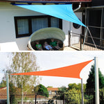 Baldacchino anti-UV impermeabile a vela da giardino per esterni a triangolo, dimensioni: 4,5 m x 4,5 m x 4,5 m, 4.5m x 4.5m x 4.5m