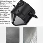 Filtro per caffè da viaggio Comodo doppio filtro pieghevole, Coffee Filter