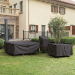 Copertura per mobili in tessuto Oxford per esterni Copertura protettiva per tavolo e sedia antipolvere impermeabile e resistente ai raggi UV, 242x162x100cm, 308x138x89cm, 213x132x74cm, 180x120x74cm, 126x126x74cm, 123x61x72cm, 115x115x74cm, 315x160x74cm...