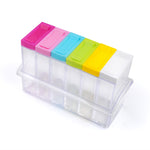 6 pezzi/set bottiglia di stoccaggio trasparente per condimenti per spezie, Seasoning Box Storage Bottle（6 PCS）