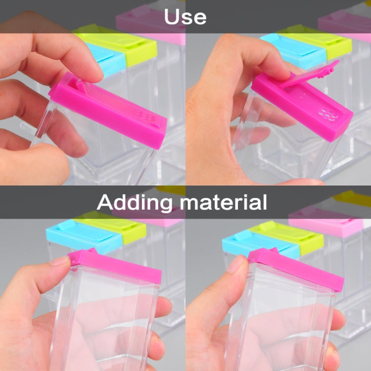 6 pezzi/set bottiglia di stoccaggio trasparente per condimenti per spezie, Seasoning Box Storage Bottle（6 PCS）