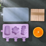 Stampo per ghiaccioli in silicone per bambini 22x13 cm