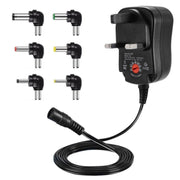 C5 3-12V 12W Caricatore multifunzione per adattatore di alimentazione con interruttore regolato a tensione regolabile con punte CC, US Plug, UK Plug, EU Plug