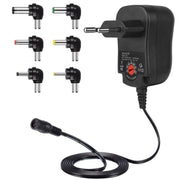 C5 3-12V 12W Caricatore multifunzione per adattatore di alimentazione con interruttore regolato a tensione regolabile con punte CC, US Plug, UK Plug, EU Plug