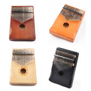 17-Tone Thumb Piano Kalimba Principianti Introduzione Finger Piano, Brown, Brown Kit, Yellow, Yellow Kit, Wooden, Wooden Kit, Black, Black Kit