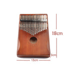 Kalimba 17 tasti in legno con corpo in pino 20x15x5cm