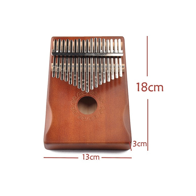 Kalimba 17 tasti in legno con corpo in pino 20x15x5cm