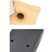 17-Tone Thumb Piano Kalimba Principianti Introduzione Finger Piano, Brown, Brown Kit, Yellow, Yellow Kit, Wooden, Wooden Kit, Black, Black Kit