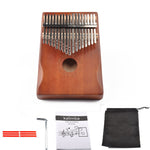 Kalimba 17 tasti in legno con corpo in pino 20x15x5cm