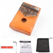 17-Tone Thumb Piano Kalimba Principianti Introduzione Finger Piano, Brown, Brown Kit, Yellow, Yellow Kit, Wooden, Wooden Kit, Black, Black Kit