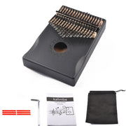 17-Tone Thumb Piano Kalimba Principianti Introduzione Finger Piano, Brown, Brown Kit, Yellow, Yellow Kit, Wooden, Wooden Kit, Black, Black Kit