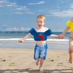 I bambini giocano con l'attrezzatura per il nuoto in acqua Gilet galleggiante per cartoni animati, Starfish, Shell, Red Flamingo, Blue Crab, Turtle, Small Dinosaur, Little Whale, Crab