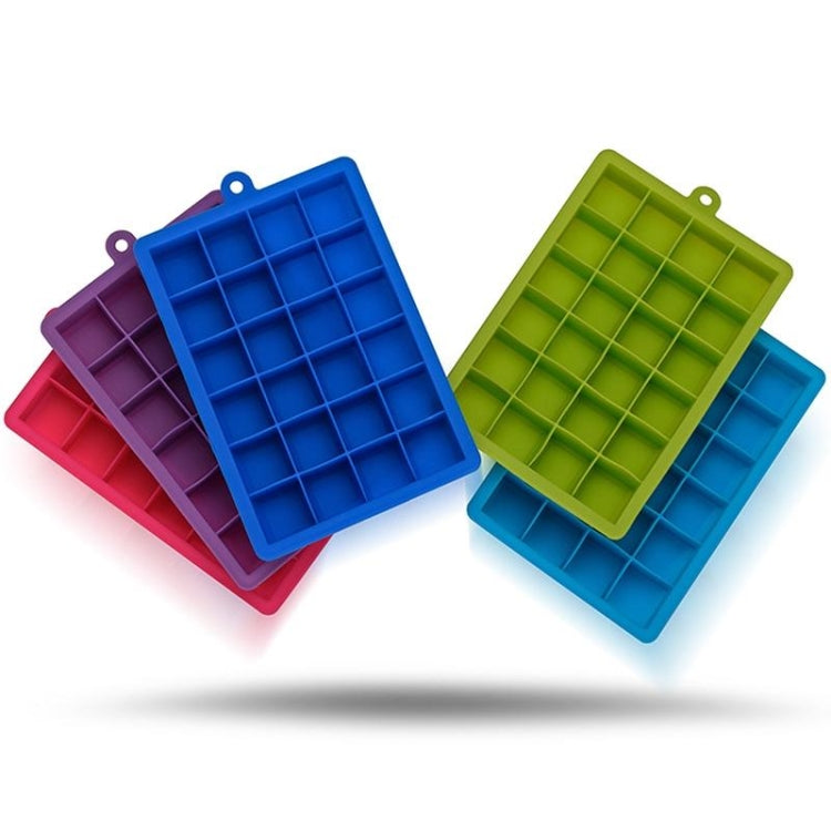 Stampo per cubetti di ghiaccio in silicone 24 griglie quadrate