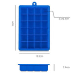 Stampo per cubetti di ghiaccio in silicone 24 griglie quadrate