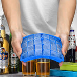 Stampo per cubetti di ghiaccio in silicone 24 griglie quadrate