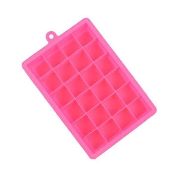 Stampo per cubetti di ghiaccio in silicone 24 griglie quadrate