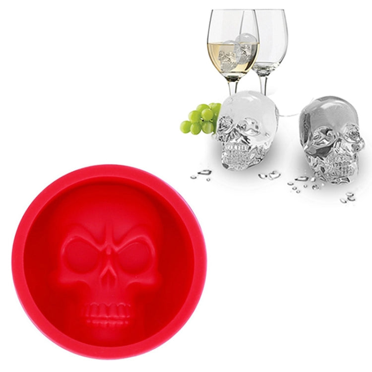 Stampo per ghiaccio in silicone a forma di teschio 8cm