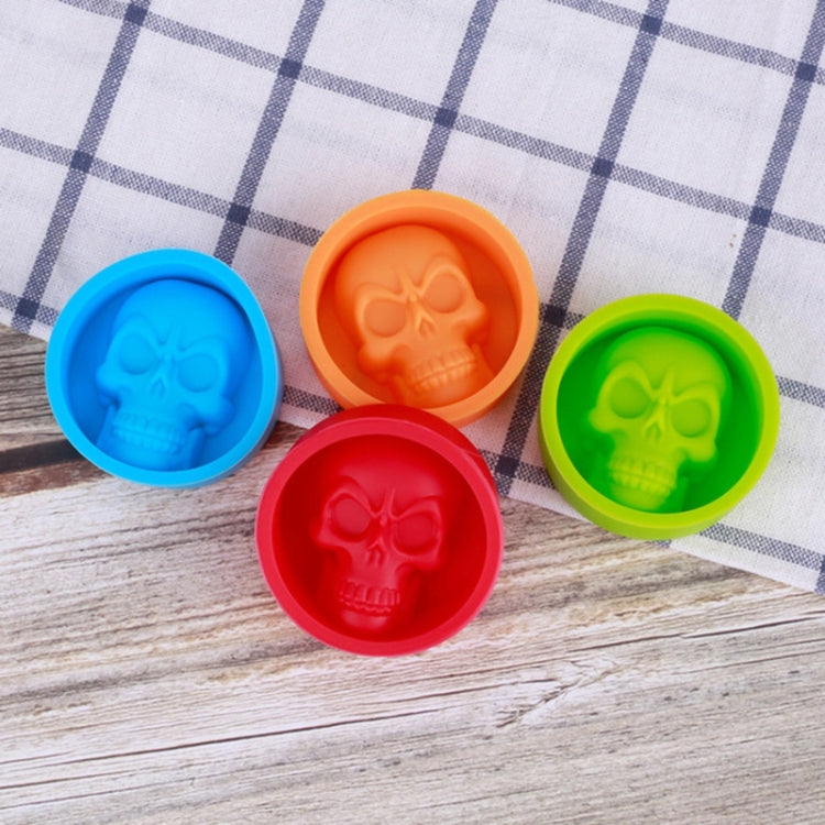 Stampo per ghiaccio in silicone a forma di teschio 8cm