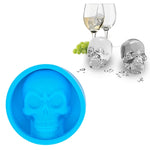 Stampo per ghiaccio in silicone a forma di teschio 8cm