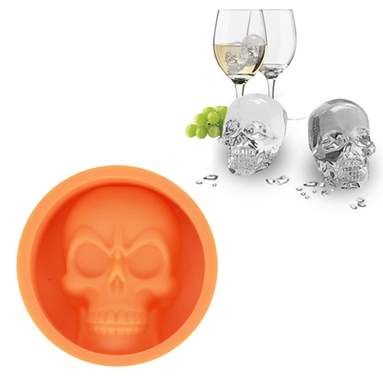 Stampo per ghiaccio in silicone a forma di teschio 8cm