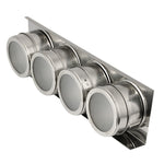 Set di ampolle per condimenti magnetici da cucina in acciaio inossidabile, Stainless Steel Seasoning Cruet Set