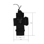 Borsa marsupio per walkie talkie e cellulare in nylon