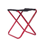 Sedia pieghevole da campeggio portatile da esterno 7075 Sgabello per barbecue da pesca in lega di alluminio, dimensioni: 24,5x22,5x27 cm, Camping Folding Chair (Silver Gray), Camping Folding Chair (Gold), Camping Folding Chair (Red)                    ...