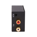 Segnale in fibra ottica coassiale digitale KYHD48 a convertitore di uscita audio analogico da 3,5 mm, spina americana, Spdif to 2RCA+3.5mm
