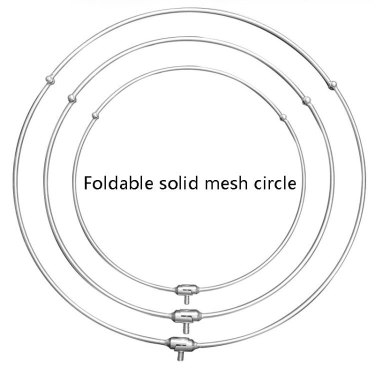 Rete da pesca pieghevole in acciaio inossidabile, Solid 40cm Glued Dense Mesh, Solid 40cm Big Mesh, Solid 45cm Big Mesh, Solid 50cm Big Mesh