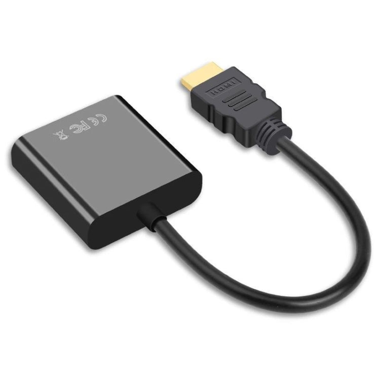 2 PC Jasoz 1080P Convertitore da HDMI a VGA Nucleo in rame privo di ossigeno, Black, White, With Audio Power Supply (Black), With Audio Power Supply (White), With Audio (Black)