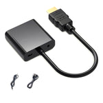 2 PC Jasoz 1080P Convertitore da HDMI a VGA Nucleo in rame privo di ossigeno, Black, White, With Audio Power Supply (Black), With Audio Power Supply (White), With Audio (Black)