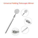 3 pezzi specchio di rilevamento riparazione auto specchio telescopico pieghevole universale specchio di ispezione del telaio di saldatura, Silver 50mm, Silver 30mm, Black Handle 50mm, Red Handle 50mm, Purple Handle 50mm, Pink Handle 50mm