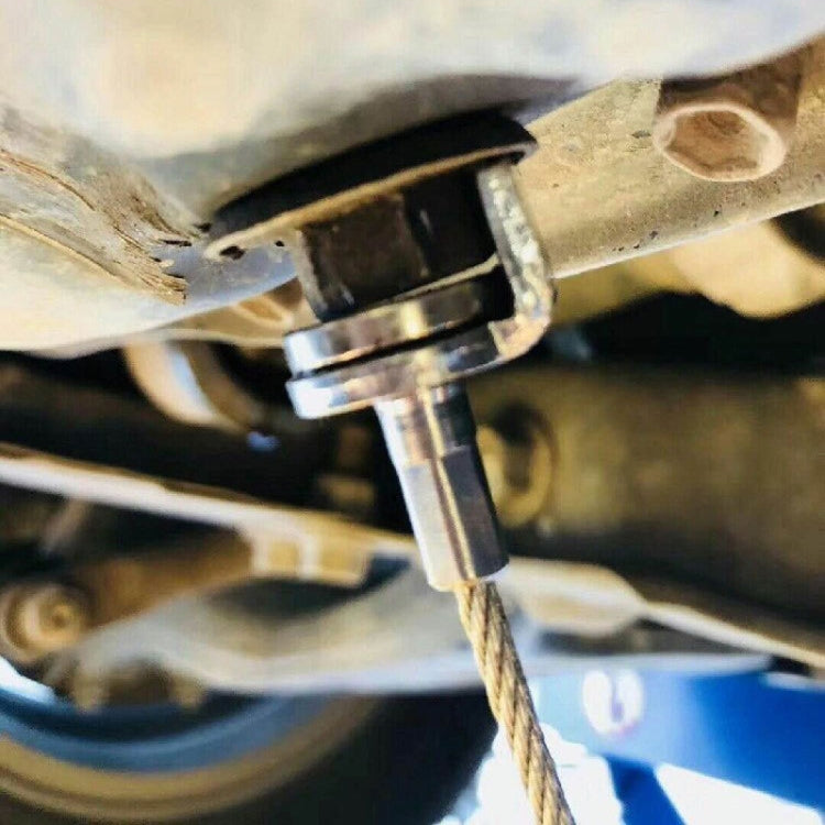 Strumento di smontaggio della vite inferiore dell'olio del cambio da 2 pezzi Strumento di riparazione automatica della chiave di aspirazione magnetica, Magnetic Suction Wrench