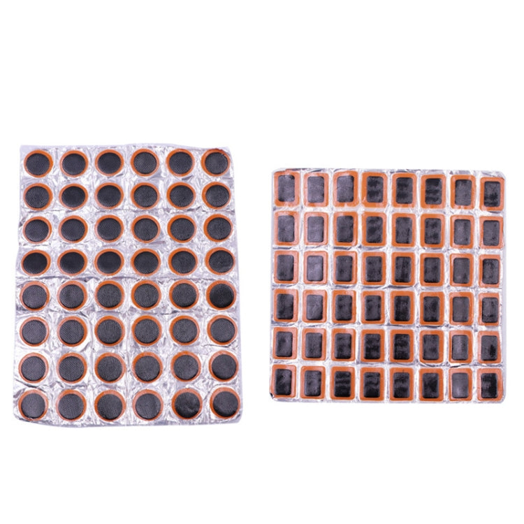Pellicola per pneumatici per pneumatici per auto da 10 pezzi Pellicola per riparazione pneumatici per motociclette per biciclette, stile:, Round, Square