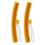 6 PCS Ispessimento Resistente all'usura Resistente ai graffi Copertura protettiva per anello in acciaio per ruote di pneumatici, 6 PCS