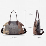 K1219 Borsa a tracolla monospalla con stampa di borsa in tela Graffiti di grande capacità