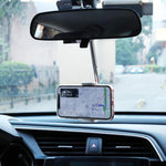 Staffa per telefono cellulare per auto da 2 pezzi Staffa di navigazione per specchietto retrovisore Registratore di guida Staffa fissa per clipper post-obiettivo, Driving Recorder Fixed Clipper
