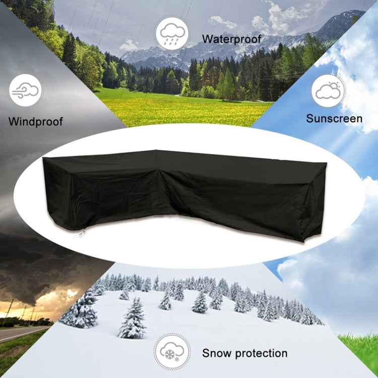 Copridivano angolare per mobili da giardino per esterni Copritavolo antipolvere, 215x215x87cm, 200x270x82cm, 286x222x82cm, 300x300x98cm, 155x95x68, 210x270x85cm