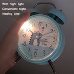 Orologio muto da comodino con sveglia a campana in stile studente carino con luce Specifica:, Y33 3 Inch (Blue), Y33 3 Inch (Green), Y33 3 Inch (Pink), Y33 3 Inch (Beige), Y34 3 Inch (Blue), Y34 3 Inch (Green), Y34 3 Inch (Pink), Y34 3 Inch (Beige)    ...