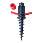 Diametro tubo 32 mm Accessori per ombrellone da spiaggia all'aperto Grande spina di terra a spirale portatile in plastica, 32mm Sun Umbrella Accessories