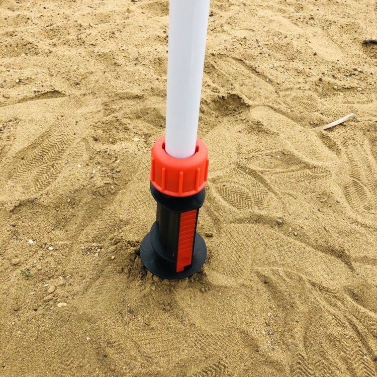 Diametro tubo 32 mm Accessori per ombrellone da spiaggia all'aperto Grande spina di terra a spirale portatile in plastica, 32mm Sun Umbrella Accessories