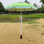 Diametro tubo 32 mm Accessori per ombrellone da spiaggia all'aperto Grande spina di terra a spirale portatile in plastica, 32mm Sun Umbrella Accessories