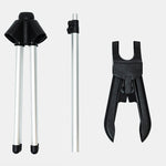 1,6 m 3 in 1 Appendiabiti per staffa da stiro telescopica Supporto per asta in metallo, Metal Rod Mount