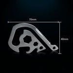 3 PCS Outdoor EDC Gadget Strumento di emergenza Multifunzione Portachiavi, EDC Emergency Tool