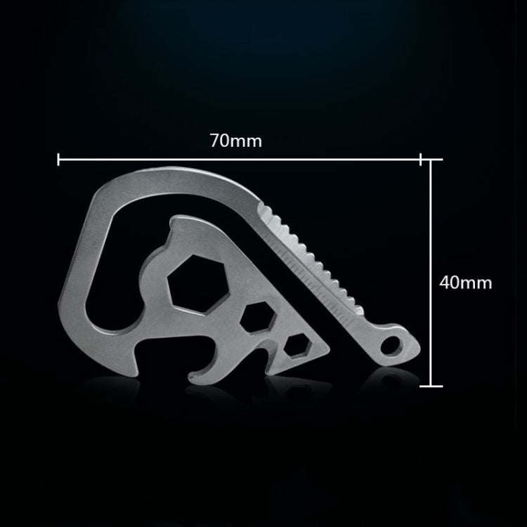 3 PCS Outdoor EDC Gadget Strumento di emergenza Multifunzione Portachiavi, EDC Emergency Tool