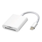 Adattatore 2 in 1 per lettore di schede SD/TF da 8 pin per iPhone/iPad, lunghezza cavo: 9,7 cm, SD + TF Slots
