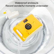 Simpatica fotocamera antiurto impermeabile con pellicola retrò con pellicola usa e getta, All White Shell, Black White Shell, Yellow White Shell, Light Pink White Shell, Sky Blue White Shell