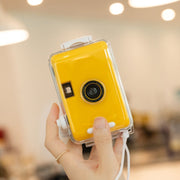 Simpatica fotocamera antiurto impermeabile con pellicola retrò con pellicola usa e getta, All White Shell, Black White Shell, Yellow White Shell, Light Pink White Shell, Sky Blue White Shell