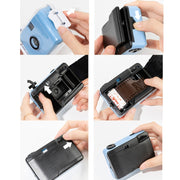 Simpatica fotocamera antiurto impermeabile con pellicola retrò con pellicola usa e getta, All White Shell, Black White Shell, Yellow White Shell, Light Pink White Shell, Sky Blue White Shell