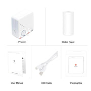 Phomemo M02S Pocket Small Bluetooth Palmare Stampante portatile per errori di tag Thermistar, M02S (White), M02S (Black), M02S (Green)